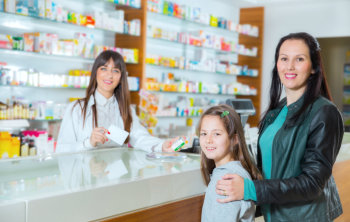 pharmacist and customer